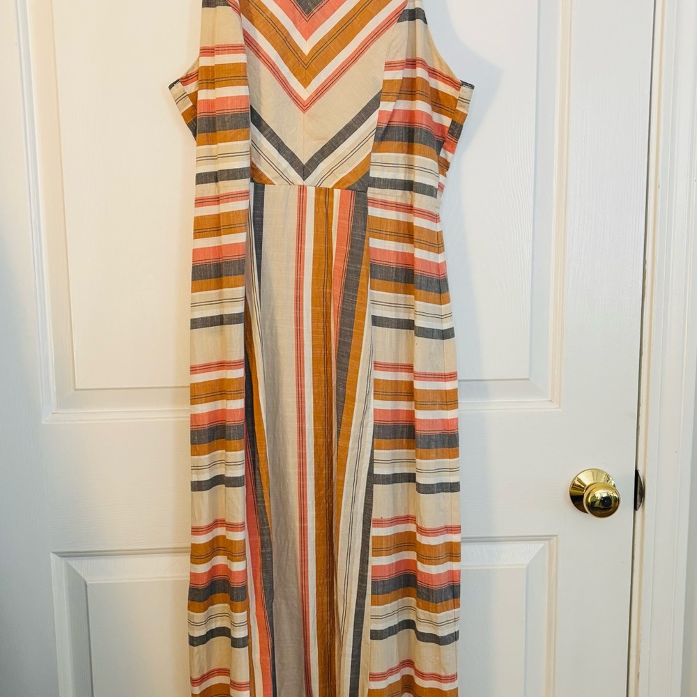Japna Vibrant Striped Maxi Dress